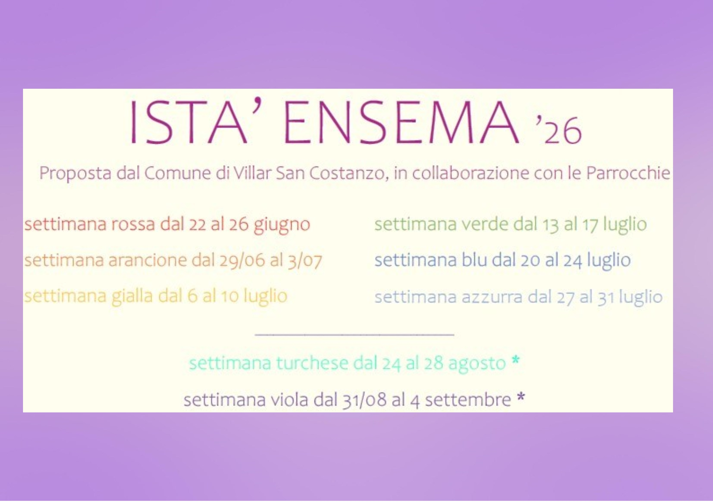Istà Ensema 2026
